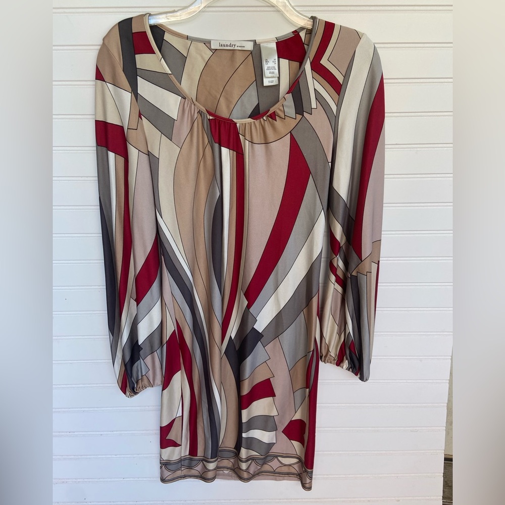 Laundry Hippie Silk Pucci Print Dress
